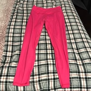 Pink criss cross leggings